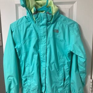 Girls North Face Rain Jacket Size 7/8.